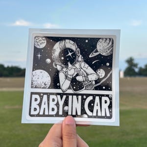 Baby in auto sticker baby aan boord voor auto sticker pasgeboren cadeau nieuwe moeder cadeau auto-accessoires baby sticker nieuwe ouder cadeau veiligheid kleine wonderen