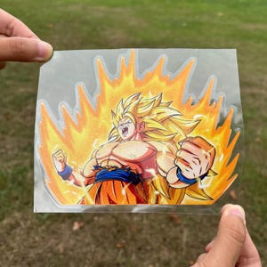 Super Saiyan Goku Sticker: Dragon Ball Z Waterproof Vinyl Decal