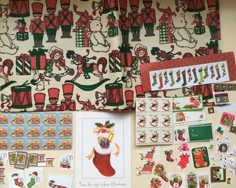 Christmas Gift Ephemera, Greeting Cards, Wrapping Paper, Stickers, Decoupage, Junk Journaling, Scrapbook, Paper Crafting, New & Vintage