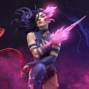 Savage Land Psylocke/ Unpainted Resin Statue