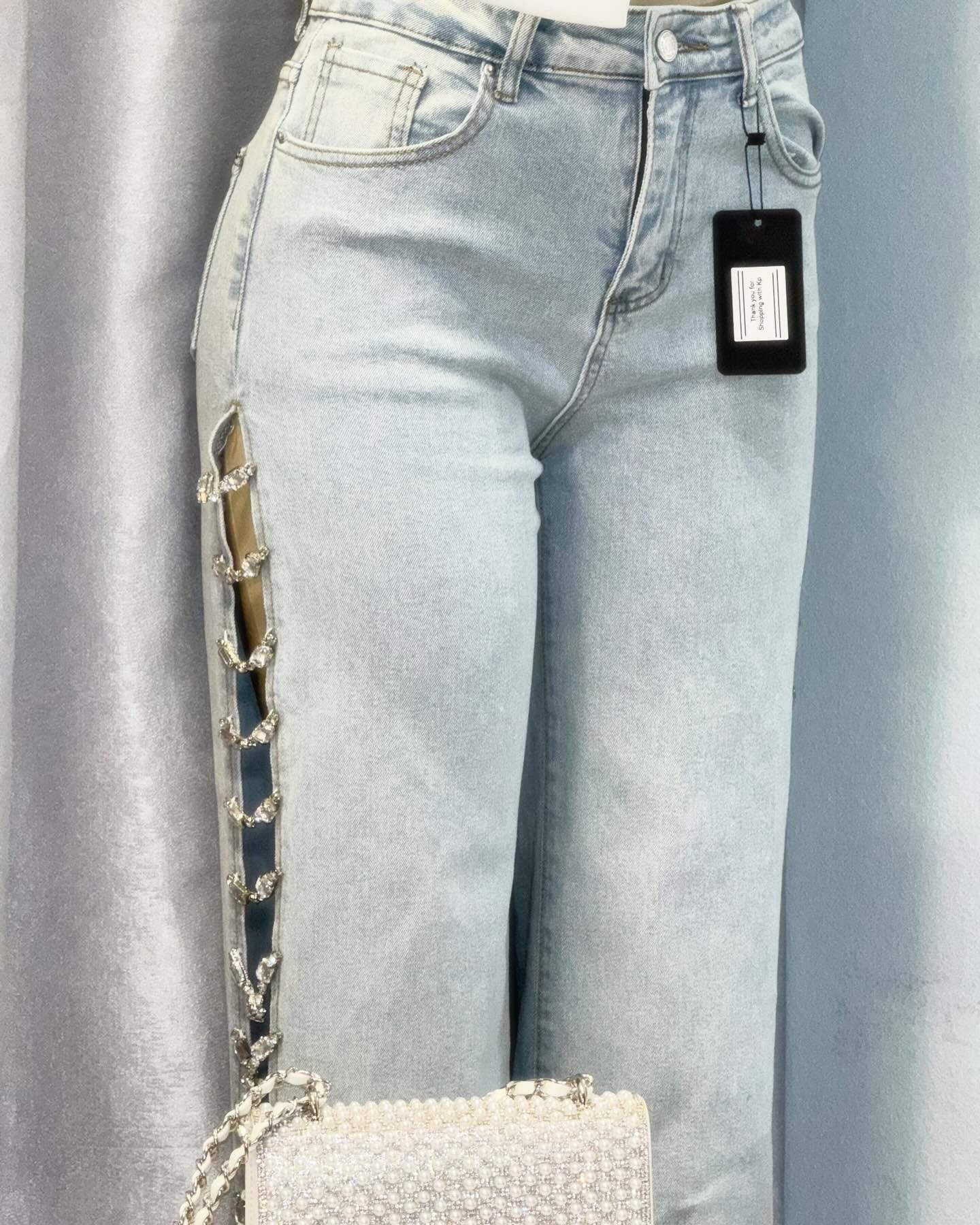 Rose Wood Jeans De Cadenas A Los Lados Shorts Cadenas En Los Jeans