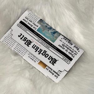Newspaper Clutch Bag Australia
