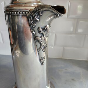 Antique Rogers Smith & Co. Meriden CT Silver Communion Pitcher – Lutheran Provenance c. 1890s, 13″ Tall