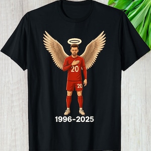 Diogo In Memory Shirt, Custom Gift For Sports Fans, Soccer Football Hoodie Long Sleeve Jersey Style Personalized Gift Graphic Tee