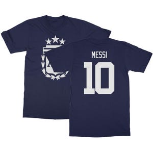 Argentina Soccer GOAT Messi #10 Shirt, Soccer Custom Gift For Sports Fans, Football Soccer Jersey Style Hoodie Long Sleeve Graphic Tee