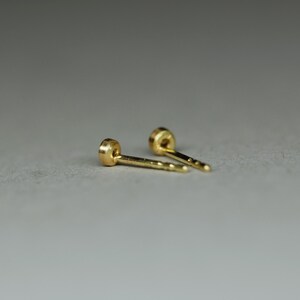 K&ouml;nnte beinhalten: Ein Paar kleine goldene Ohrstecker. Die Ohrringe sind schlicht und elegant und eignen sich hervorragend als Geschenk f&uuml;r jeden Anlass.