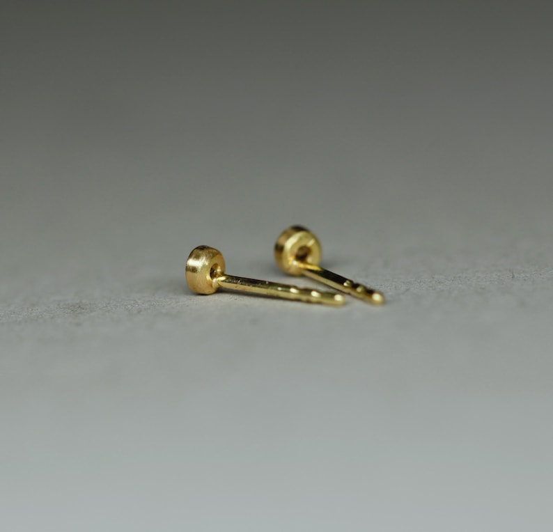 K&ouml;nnte beinhalten: Ein Paar kleine goldene Ohrstecker. Die Ohrringe sind schlicht und elegant und eignen sich hervorragend als Geschenk f&uuml;r jeden Anlass.