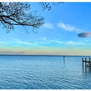 Postales del muelle Chesapeake Horizon, 4" x 6", paquete de 10, cita inspiradora, ánimo, estoy pensando en ti, porque sí, te extraño y mucho más.