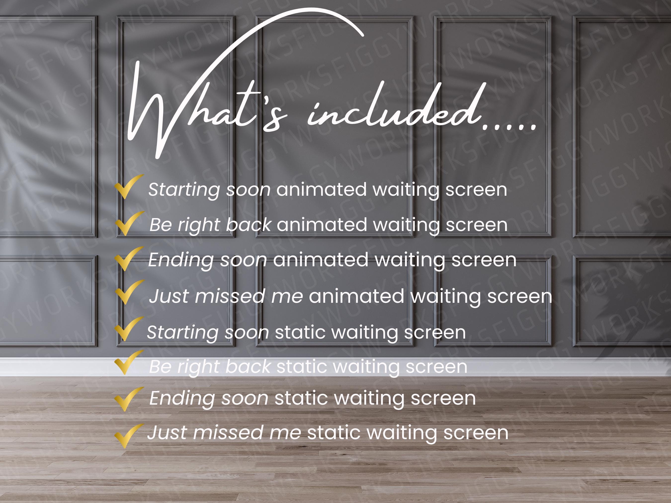 Purple White Modern 4 Animated 4 Static High Quality Waiting Purple White Modern 4 Animated 4 Static High Quality Waiting