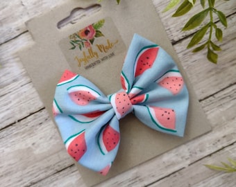 Watermelon Hair Bow , Watermelon Headband , Watermelon Hair Clip