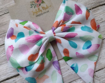 Colorful Hair Bow , Colorful Sailor Bow  , Colorful Hair Clip