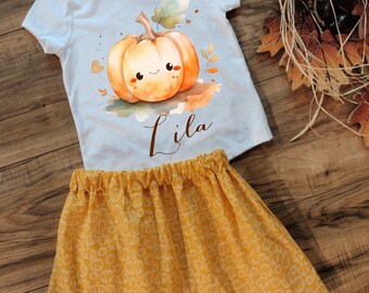 Pumpkin Skirt Set -  Pumpkin Dress -  Pumpkin - Pumpkin Outfit