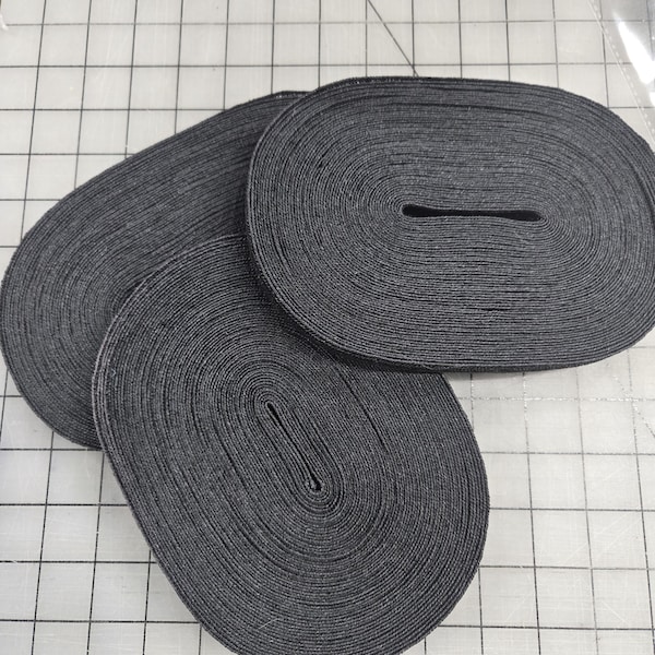 Black Hemp Plait Straw Millinery Braid, 20 yard roll