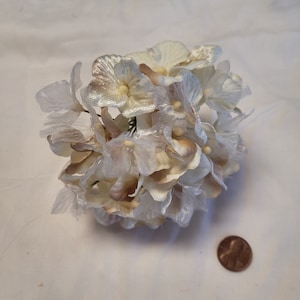 Seashell Pearl Velvet and Organza Hydrangeas Weddings Millinery