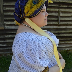 Lucia Regency Bonnet Pattern-Digital Download