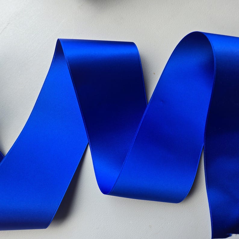 Royal Blue-swiss Premium Double Face Satin Ribbon by the Yard-weddings ...