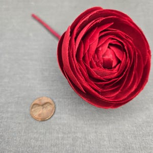 Large Red Silk Rose-Millinery weddings