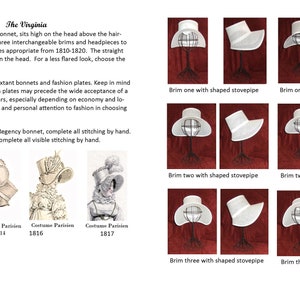 The Virginia Regency Poke Bonnet Pattern image 5
