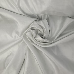 Silver Silk Shantung 48&quot; wide