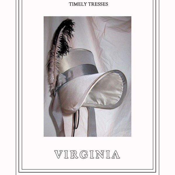 The Virginia Regency Poke Bonnet Pattern-Digital Download