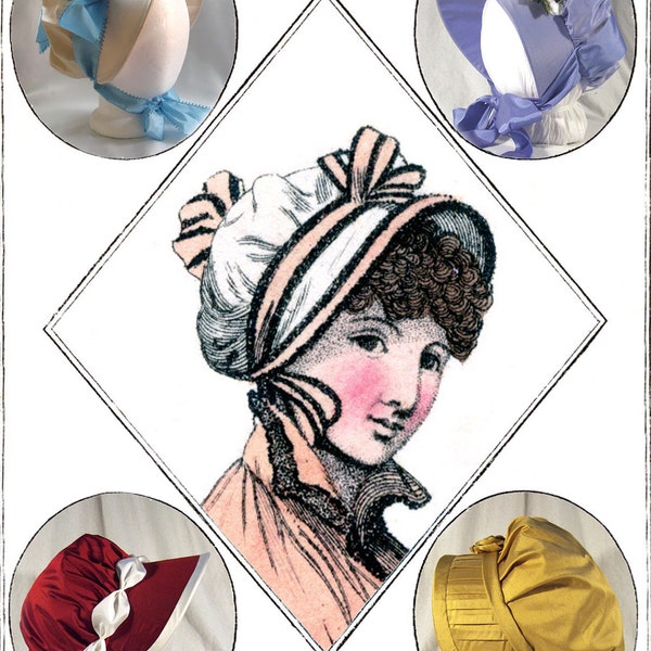Die Julia Regency Bonnet Pattern-Digital Download