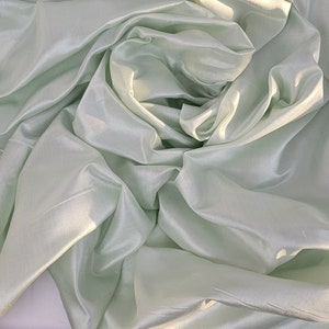 Icy Green Silk Shantung 48&quot; wide