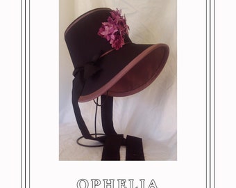 The Ophelia Regency Poke Bonnet Pattern-Digital Download