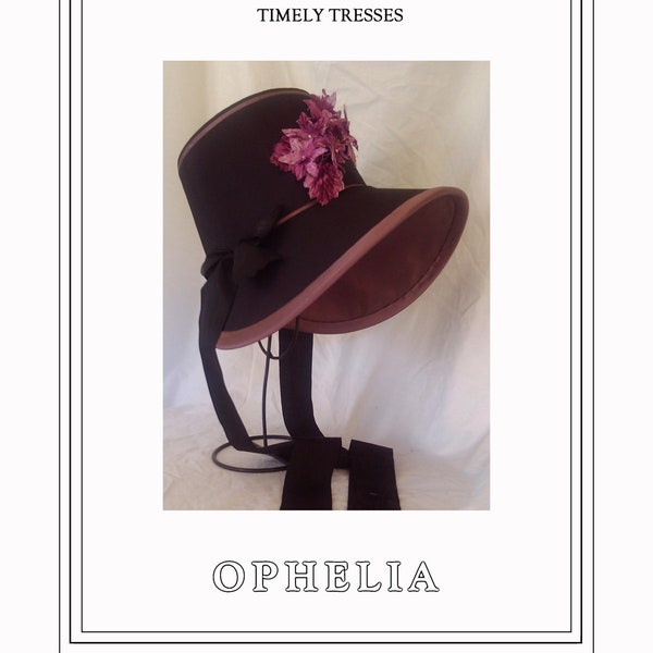 The Ophelia Regency Poke Bonnet Pattern-Digital Download