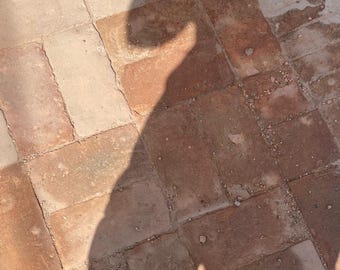 Unglazed Terracotta Tiles – 20x10 cm | Handmade Moroccan Floor & Wall Tiles