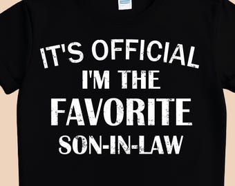 Funny Favorite Son-In-Law PNG Design, T-Shirt Mug Sticker (Digital Download)