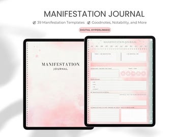 Digital Manifestation Journal 2026 | Law of Attraction Workbook | Vision Board, Shadow Work, Gratitude & Goal Planner for GoodNotes