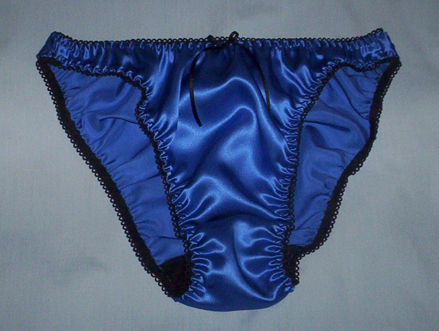 Royal Blue Pure Silk Satin Panties Etsy