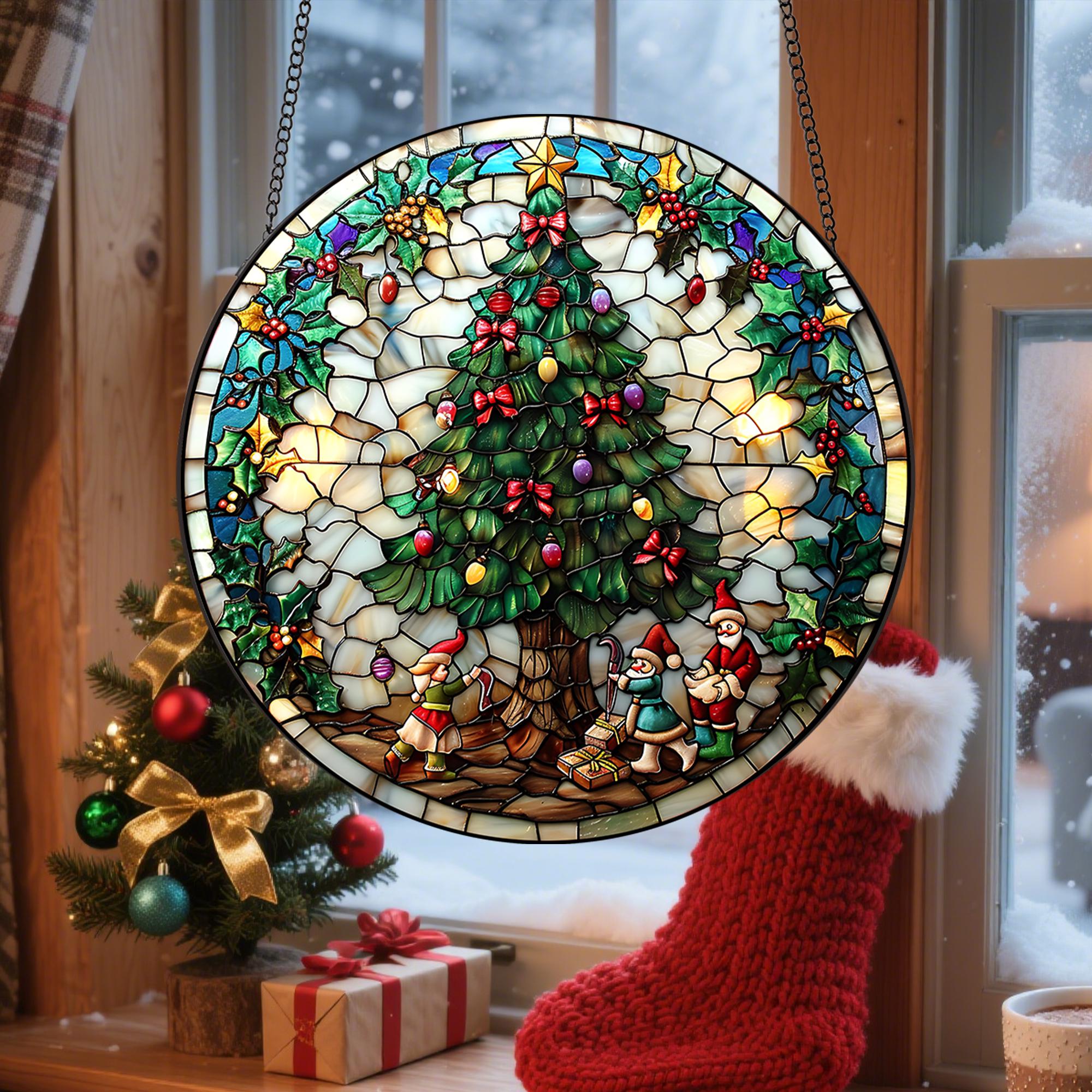 Attrape-Soleils En Cristal Clochette - Décor Noël Prisme à Facettes | Pour Sapin, Fenêtre, Porte | Effet Arc-en-Ciel