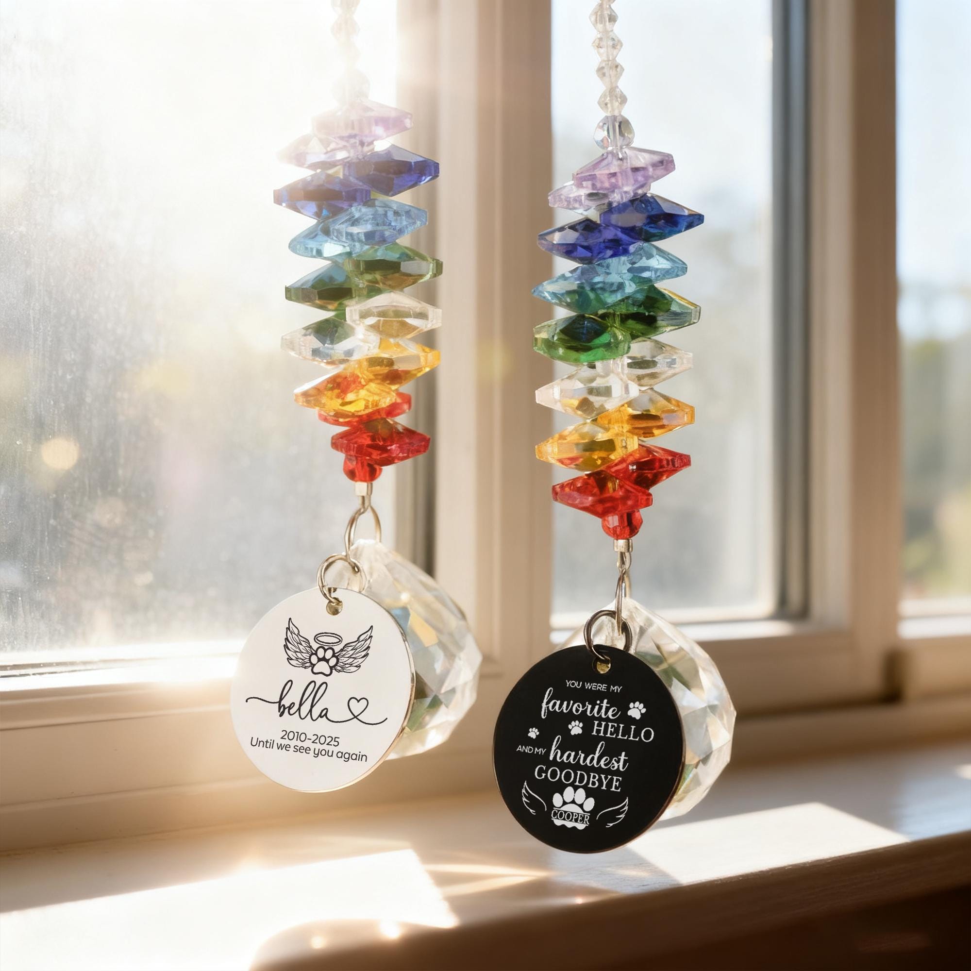 Rainbow Bridge Pet, Sun Catcher, Pet Memorial Gifts, Dog Loss Gifts ...