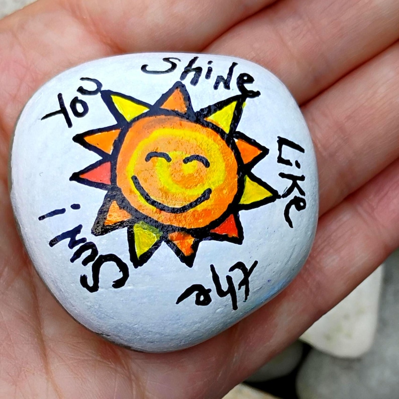Inspirational Hand-Painted Figurine With Sunflower Barbados