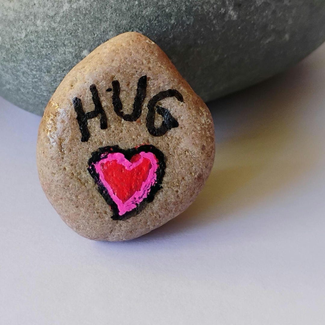 Pocket Hug Painted Rock: Heart Keepsake Gift - Etsy