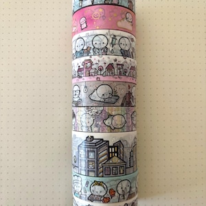 TCMC Washi Sample (50 cm) - Little Chores/Hospital Heroes/Blossoming Neighbourhood/Reading & Resting/Down Days/Concrete Jungle/In The Kitchen