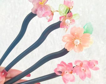 Elegant Black Wooden Hair Stick, Traditional Hanfu Hairpin for Women, Perfect Hair Sticks for Weddings, Parties and Daily Wear