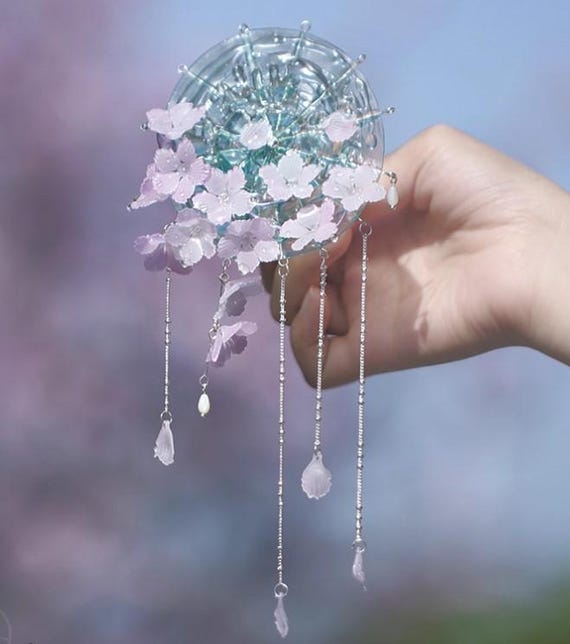 handmade crystal tassels haripin Tassel Hair Stick Crystal Bead Hairpin, Butterfly... From  main image 2