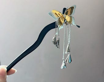 Butterfly hairpin - Handmade metal hairpin Butterfly Hair Pins Blend Elegance With Charm EastCharms main image 4