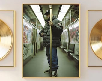 90s Subway Graffiti Art Poster – Hip Hop Urban Culture Print