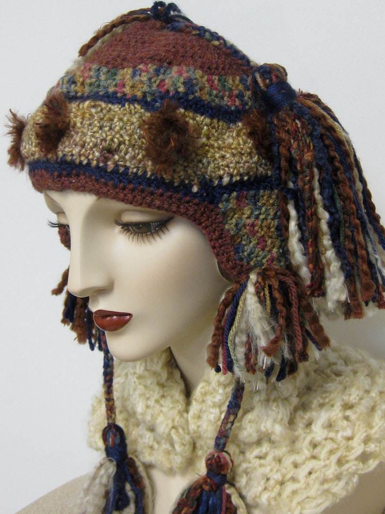 Download Peruvian Inspired Hat/Brick and Multi Colors | Etsy