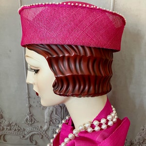 Hot Pink Kanzashi Toque Hat image 9