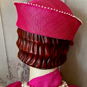 Hot Pink Kanzashi Toque Hat image 8