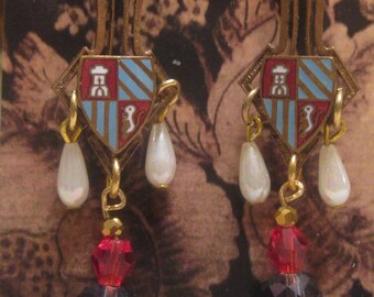 Renaissance Heraldic Earrings