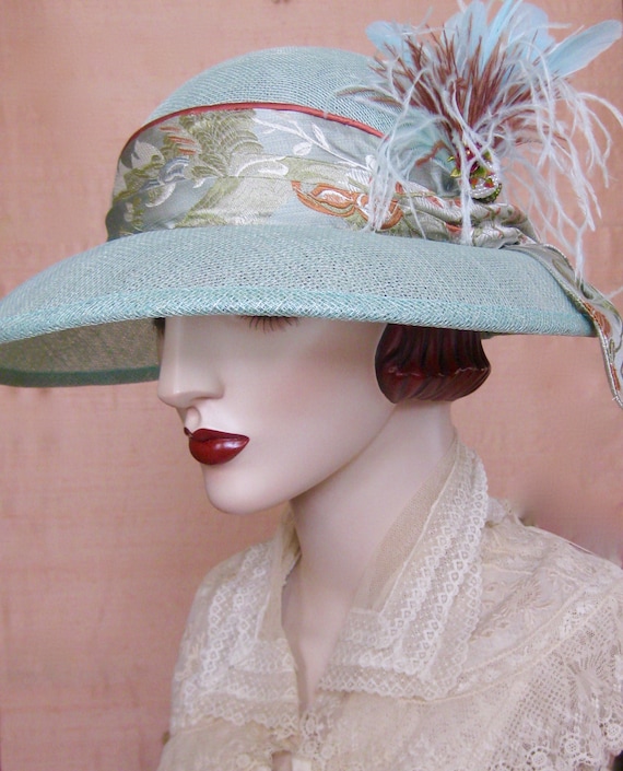 Sinamay cloche sale hat