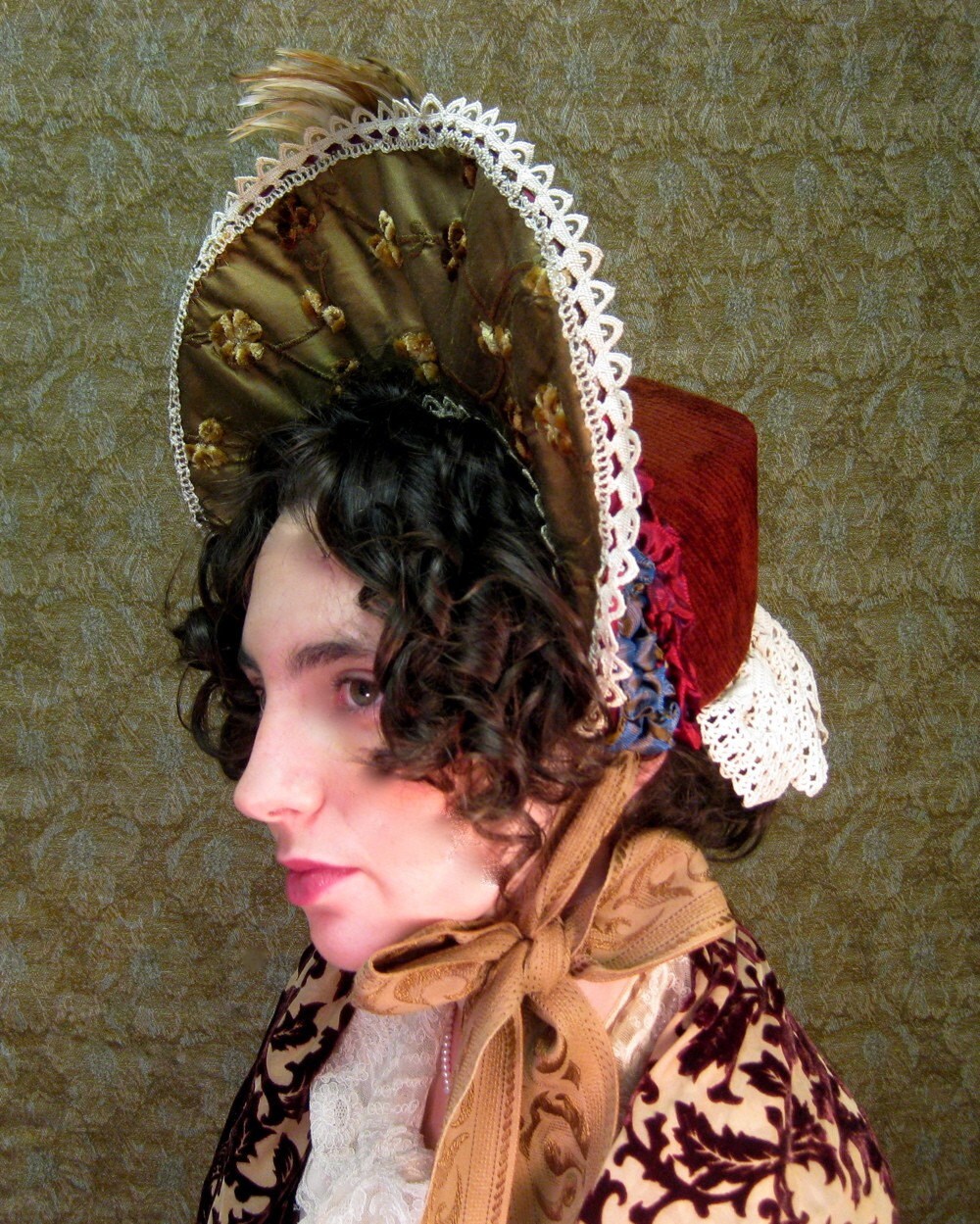 High Brimmed Victorian Bonnet - Etsy