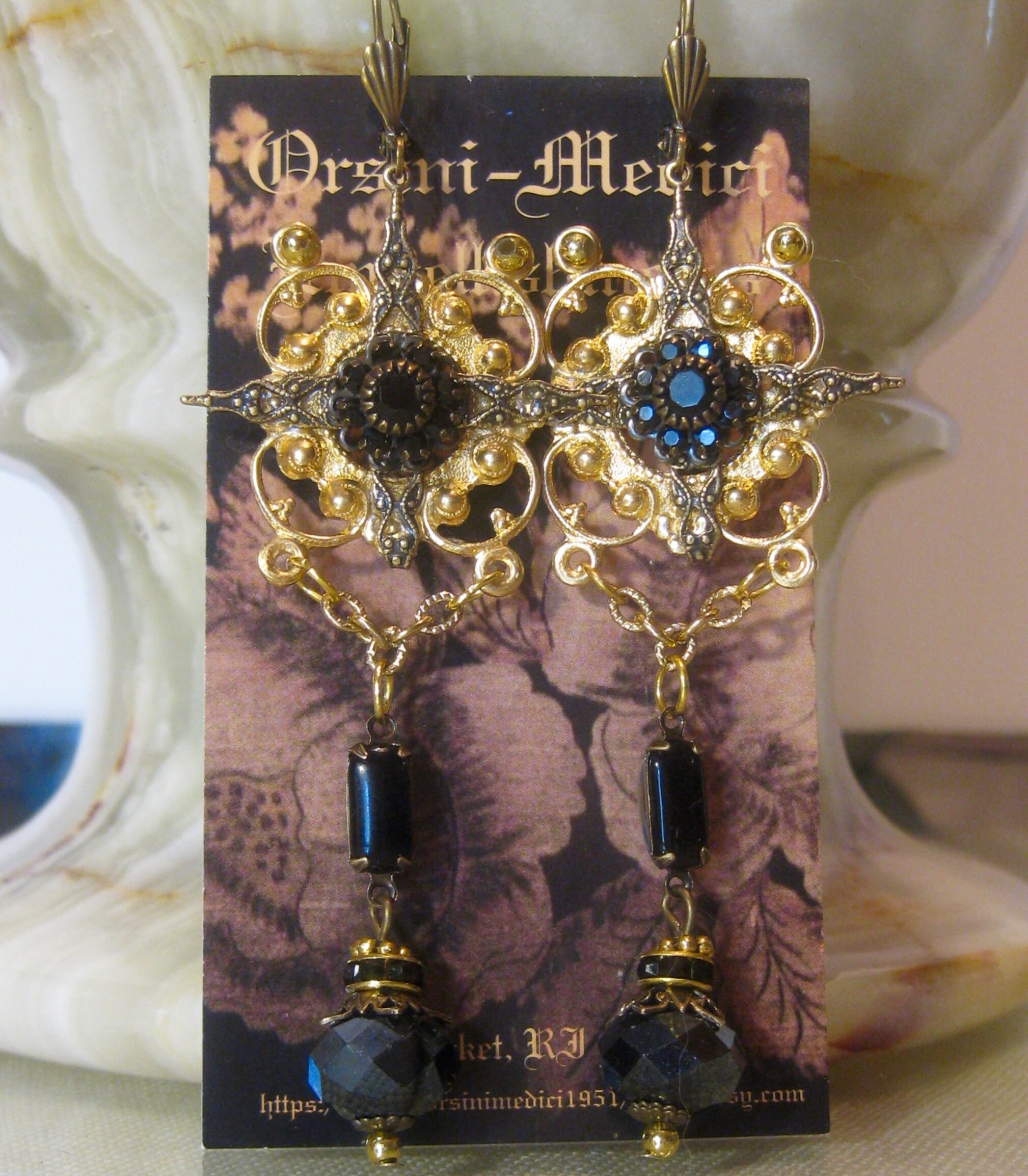 Clarice Orsini De Medici Italian Renaissanceearrings - Etsy