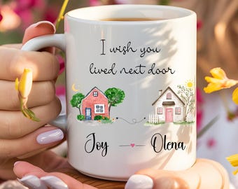 Best Friend Coffee Cup Long Distance Friendship Gift Moving Away Mug Bestie Birthday Christmas Gift Funny Coffee Mug Gift for Her Him