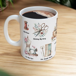Sewing Lover Coffee Mug: Quilting Gifts for Women